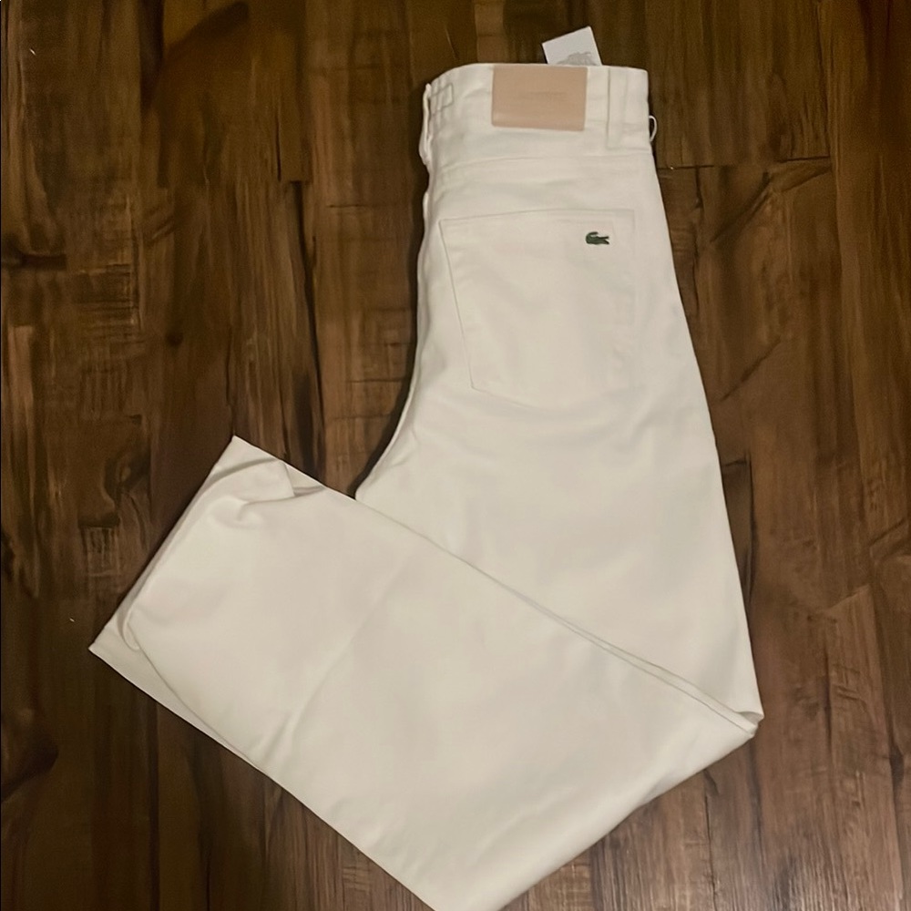 Lacoste White Chino Pants